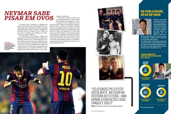 Placar 'Neymar sabe pisar em ovos' -