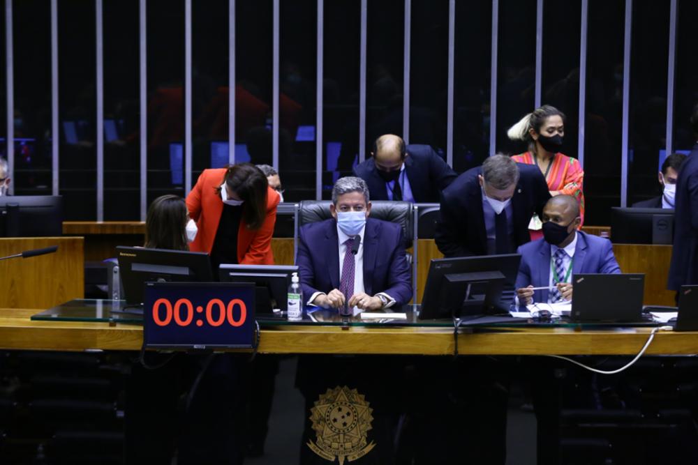 Presidente da Câmara, deputado Arthur Lira (PP-AL), durante sessão nesta quarta-feira - 11/08/2021