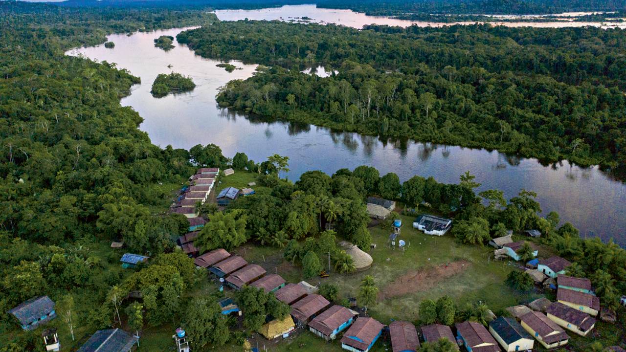 PRESERVAÇÃO - Aldeia às margens do Rio Iriri, no Pará: impacto mínimo na natureza -