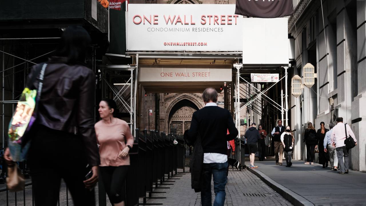 Região de Wall Street, no coração financeiro de Nova York