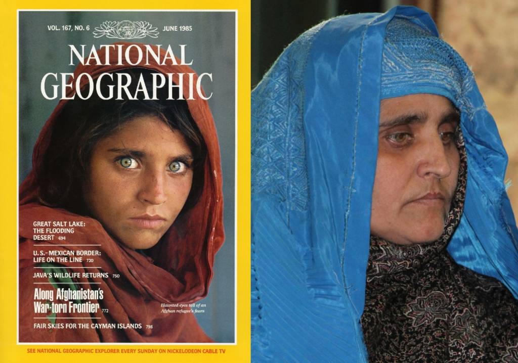 Itália acolhe afegã imortalizada em capa de revista nos anos 80