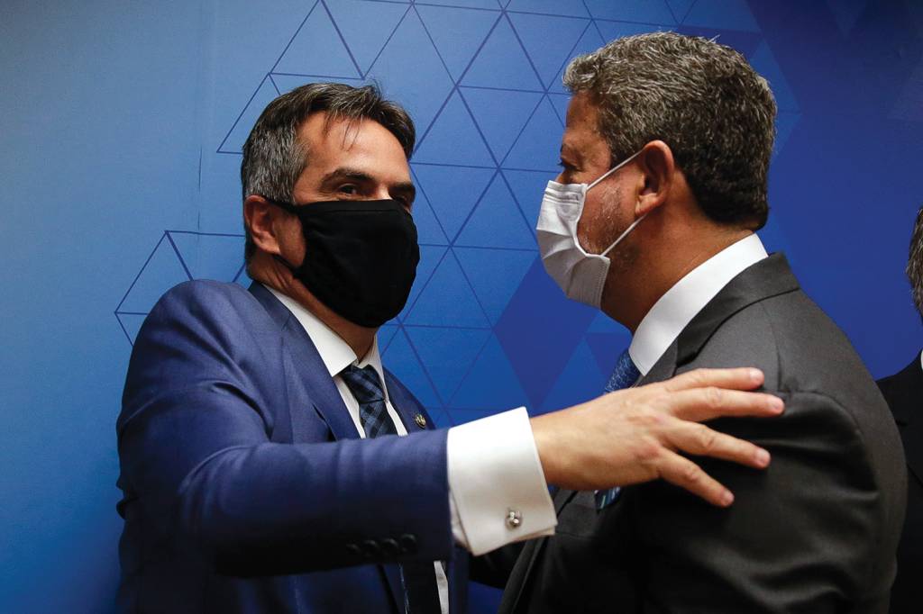 O deputado Arthur Lira (PP-AL) no lançamento da candidatura ALIADOS - Ciro Nogueira e Arthur Lira: caciques da bilionária frente governista -