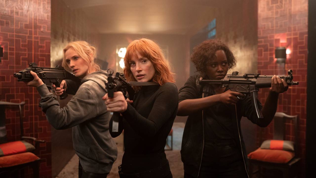 Diane Kruger, Jessica Chastain e Lupita Nyong’o no filme 'As Agentes 355' -