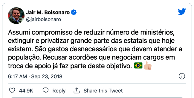 Bolsonaro Estatais 2018 .