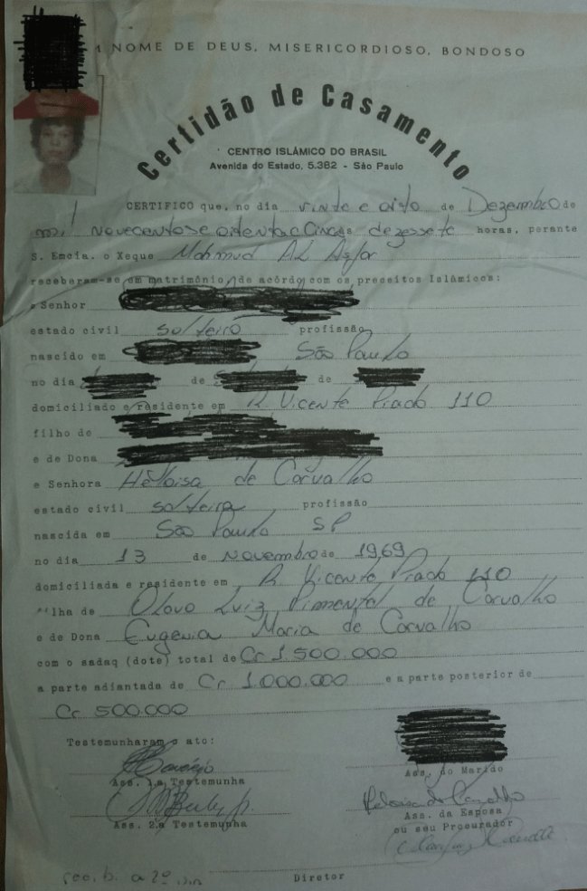 Olavo – casou a filha em centro islâmico reprodução