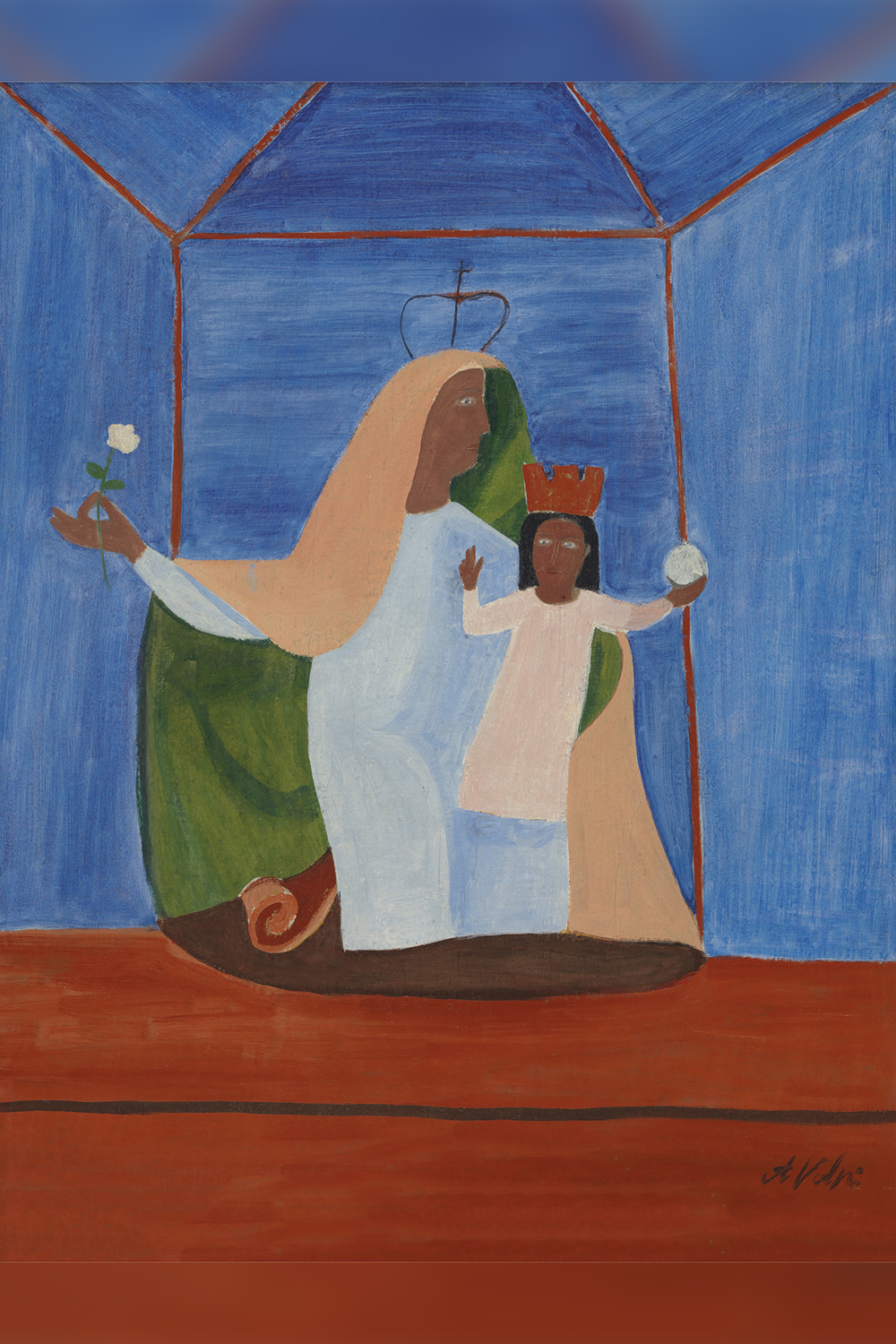 83—Volpi.-Sem-Título-(Madona-com-menino).-1947.jpg OUSADIA - O quadro que mostra a Madona e o Menino Jesus negros: uma avançada piscadela para a diversidade -