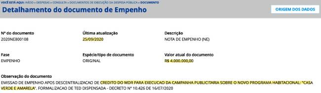 Casa Verde Amarela Propaganda Escassez de dinheiro não tem impedido o ministério de Rogério Marinho de gastar com propaganda de uma política habitacional inexistente