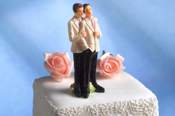 Gay male wedding figurines – Casamento entre homens gays