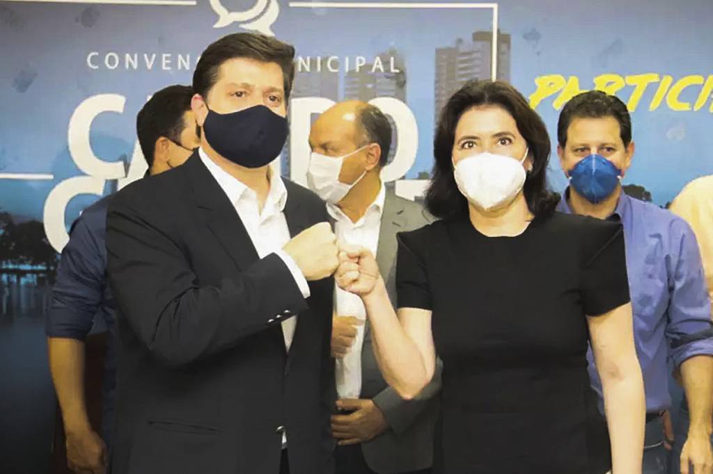 SIMONE-TEBET-BALEIA-ROSSI-2022-1.jpg RISCO - Rossi e Tebet: o MDB não está unido em torno da candidatura da senadora -