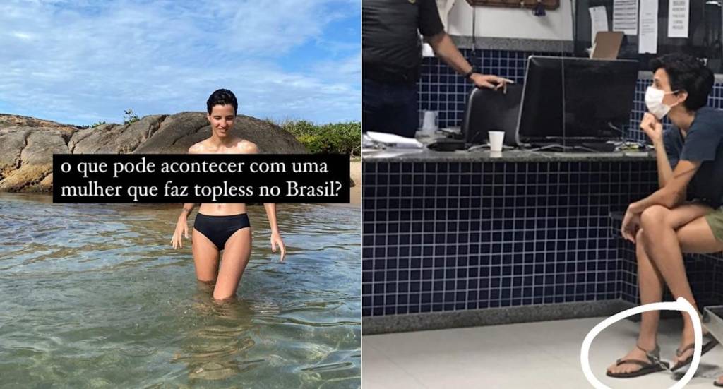 Camila Pitanga defende ex-namorada, detida por fazer topless: ‘Absurdo’