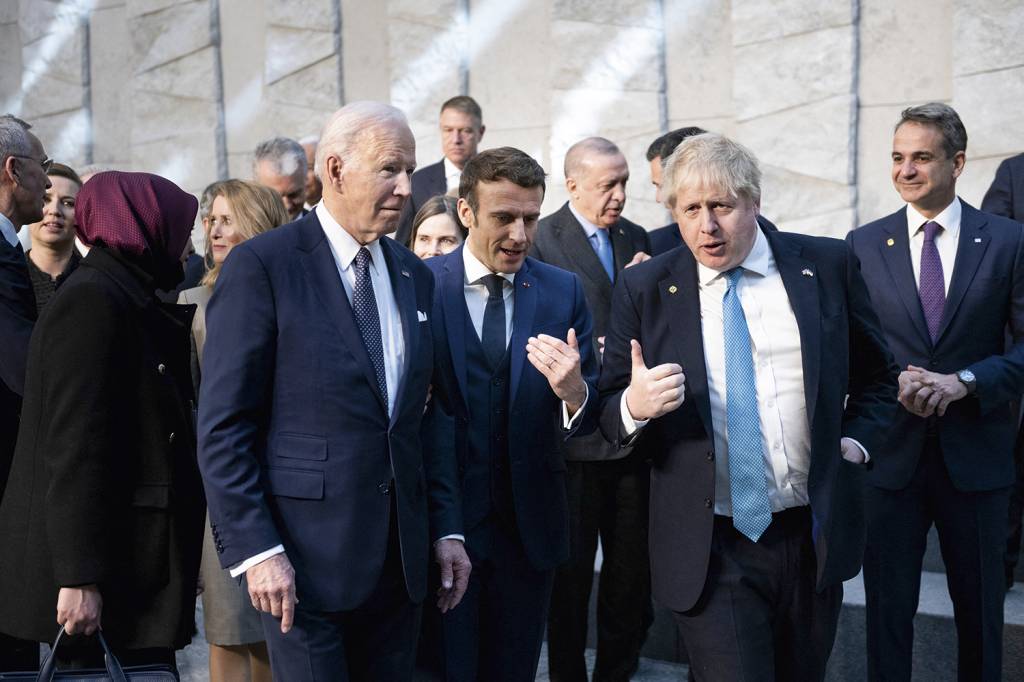 000_326T3XX.jpg RESPOSTA - Biden, Macron e Johnson em encontro da Otan: mais sanções -