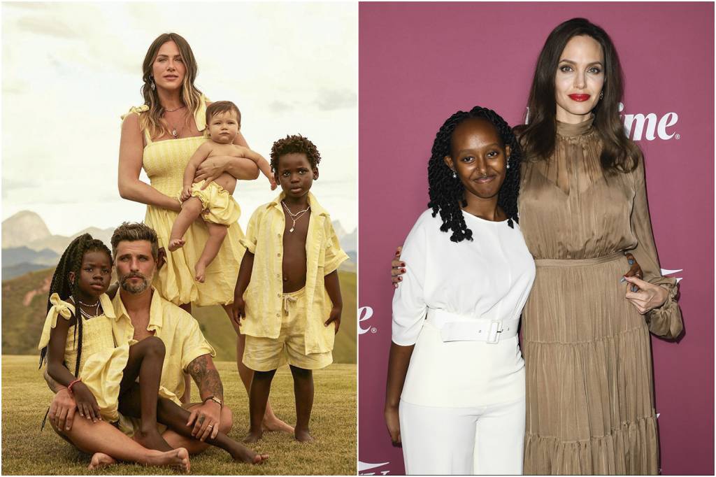238399104_4552727911433760_879520719322991023_n_1.jpg VIVA A ÁFRICA - Gagliasso e Giovanna, com os três filhos (dois nascidos no Malaui), e Angelina, com a etíope Zahara: o exemplo de celebridades -