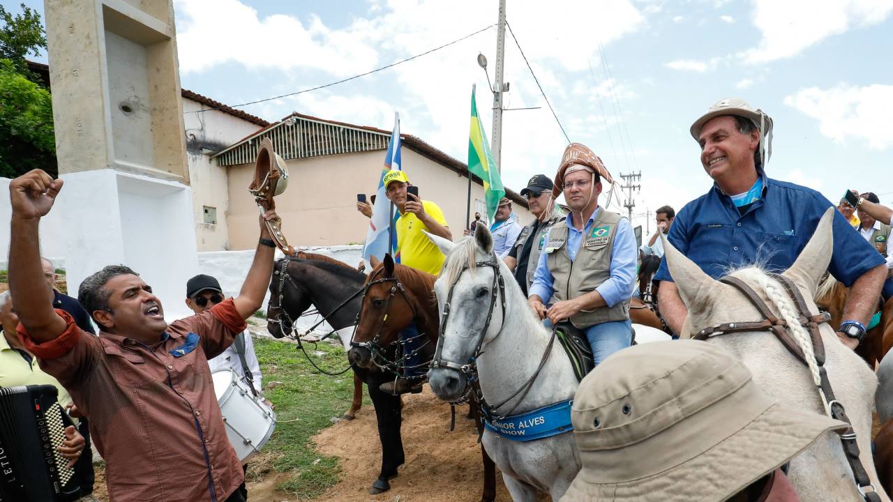 O presidente Jair Bolsonaro, durante visita ao Rio Grande do Norte