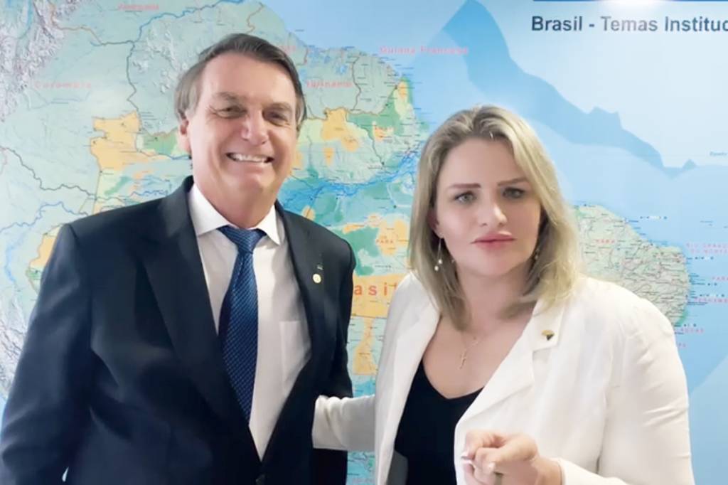 GRACIELA-BOLSONARO-PTB-VIDEO-1.jpg PISTOLÃO - Bolsonaro recebe Nienov, do PTB: empurrãozinho de Queiroz -