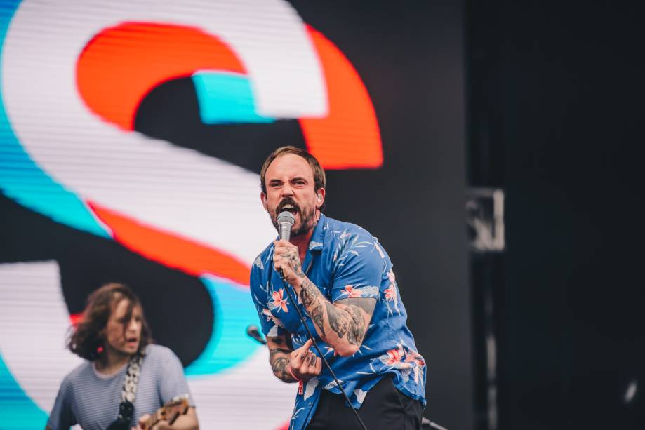 A banda Idles durante o Lollapalooza 2022 -<div id="gtx-trans"><div class="gtx-trans-icon"></div></div>