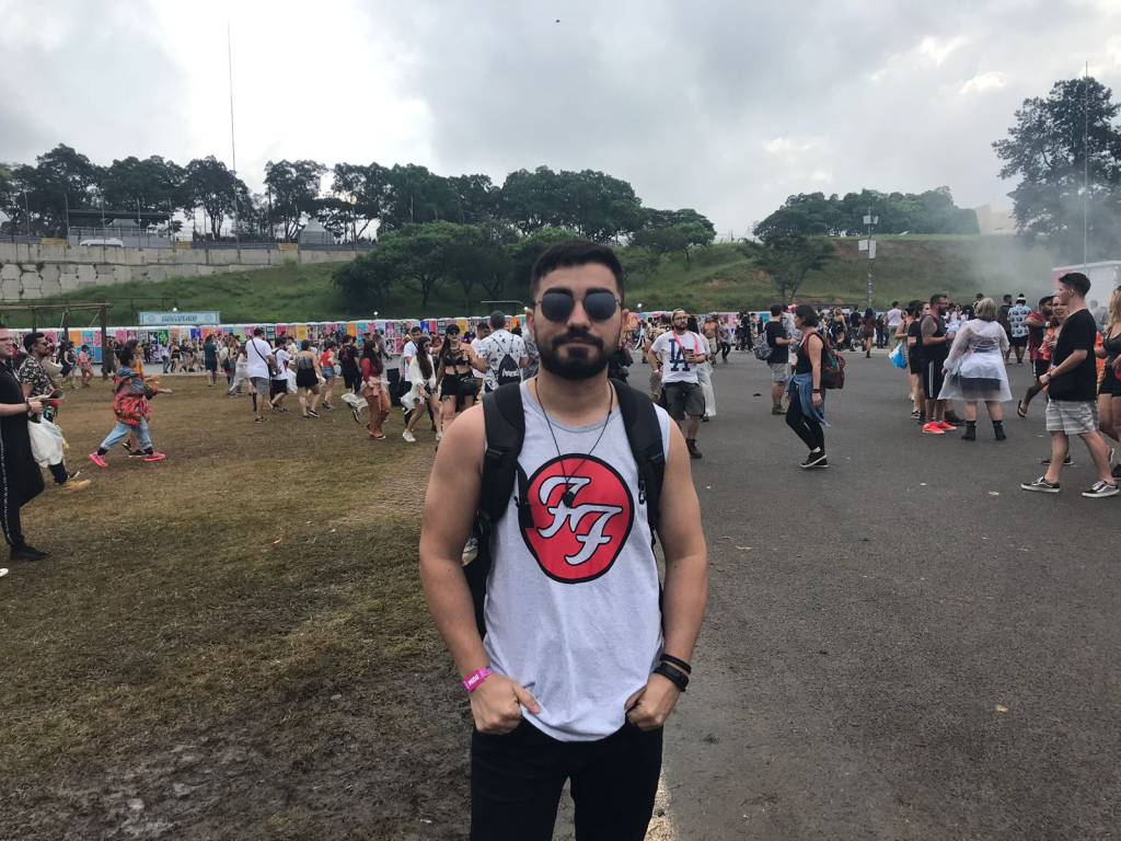 Ayko Deran veio do Amap&aacute; s&oacute; para ver o Foo Fighters