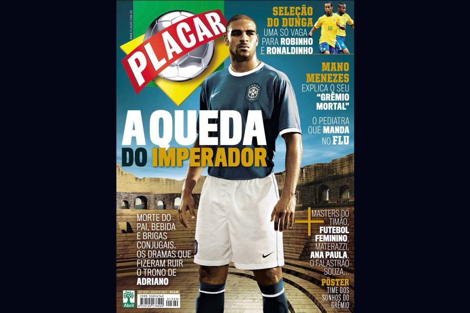 Capa da Revista Placar de Agosto de 2007.