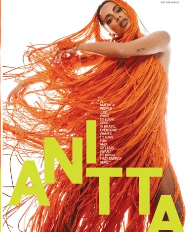 Anitta na capa da revista 'Nylon': a cantora foi acusada de promover turismo sexual no Brasil e foi às redes sociais dizer que a fala foi tirada de contexto