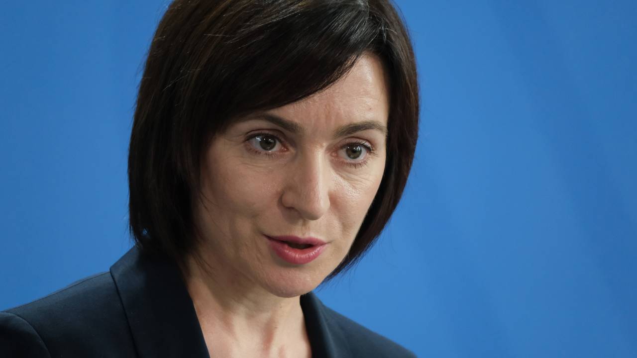 BERLIN, GERMANY - JULY 16: Moldovan Prime Minister Maia Sandu and German Chancellor Angela Merkel (not pictured) speak to the media following talks between the two leaders at the Chancellery on July 16, 2019 in Berlin, Germany. Sandu took office on June 8 and is on her first official visit to Germany. (Photo by Sean Gallup/Getty Images)