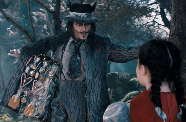Johnny Depp em "Caminhos da Floresta", 2015 do diretor Rob Marshall. Johnny Depp em "Caminhos da Floresta", 2015 do diretor Rob Marshall.