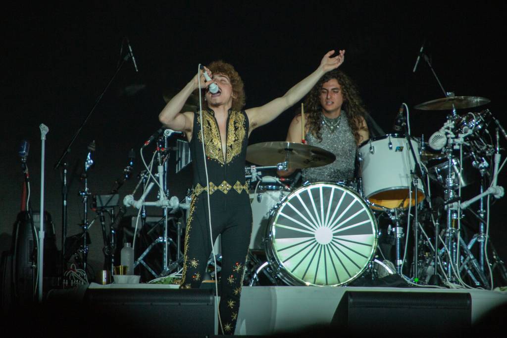 3 A banda Greta Van Fleet fez o show de abertura para o Metallica, no estádio do Morumbi, em São Paulo - 10/05/2022 -