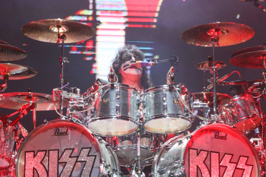 A banda Kiss durante sua apresentação no Allianz Parque, na sua turnê de despedida "End of The Road", no Allianz Parque, em São Paulo, em 30/04/2022 - A banda Kiss durante sua apresentação no Allianz Parque, na sua turnê de despedida "End of The Road", no Allianz Parque, em São Paulo, em 30/04/2022 -