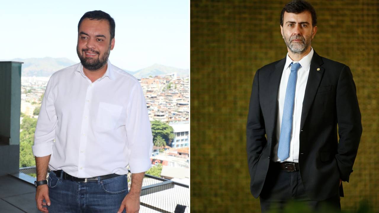 O governador do Rio, Cláudio Castro (PL), e o deputado federal Marcelo Freixo (PSB-RJ) -