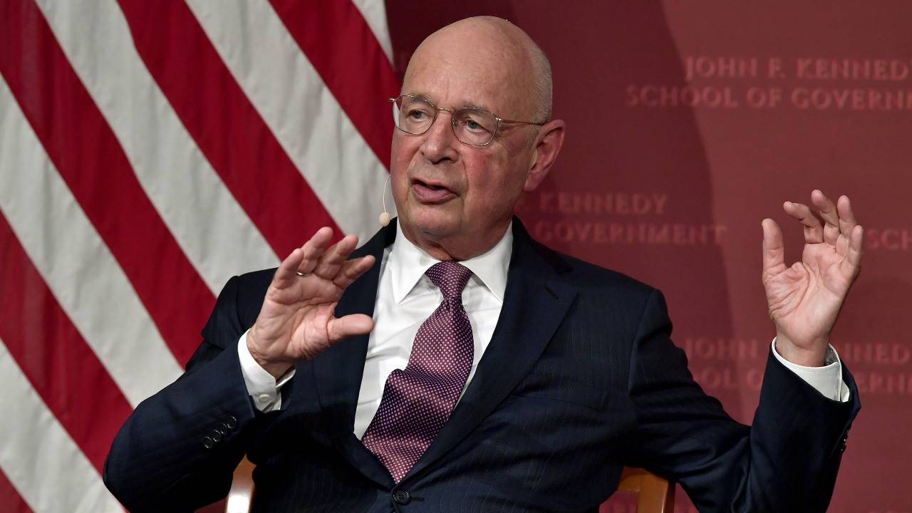 Klaus Schwab Speaks At Harvard