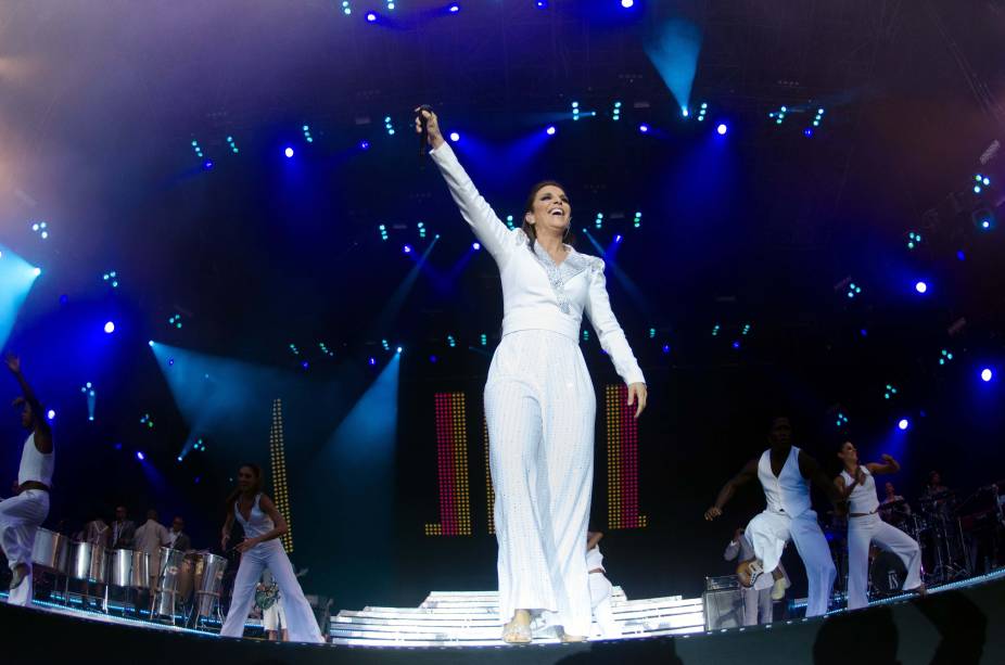 Show da cantora Ivete Sangalo no palco Mundo da cidade do Rock, durante o Rock In Rio Lisboa, 2012.