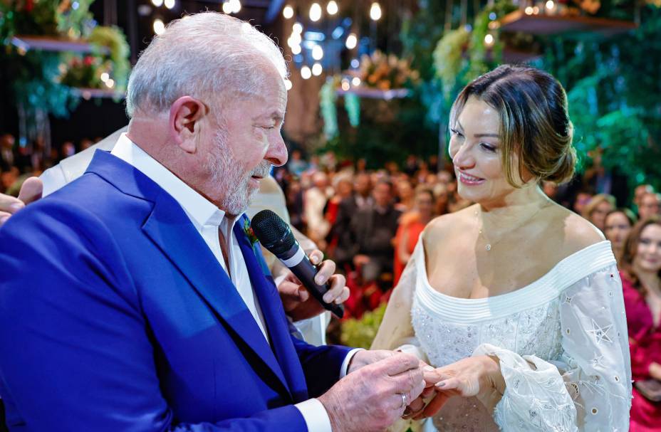 18/05/2022 - Cerimônia de casamento do ex-presidente Lula e a socióloga Rosângela Silva, a Janja, em São Paulo.