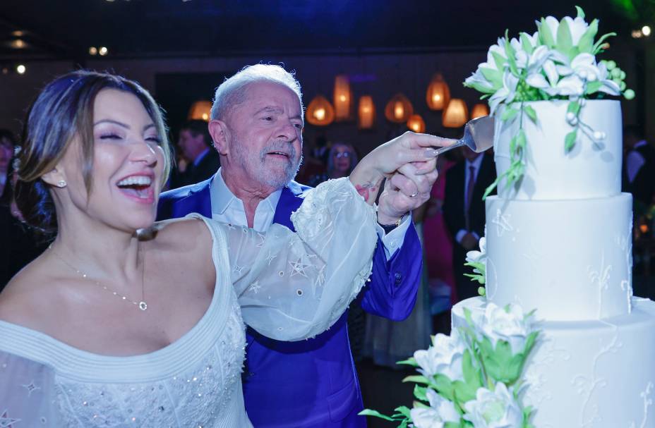 18/05/2022 - Cerimônia de casamento do ex-presidente Lula e a socióloga Rosângela Silva, a Janja, em São Paulo.