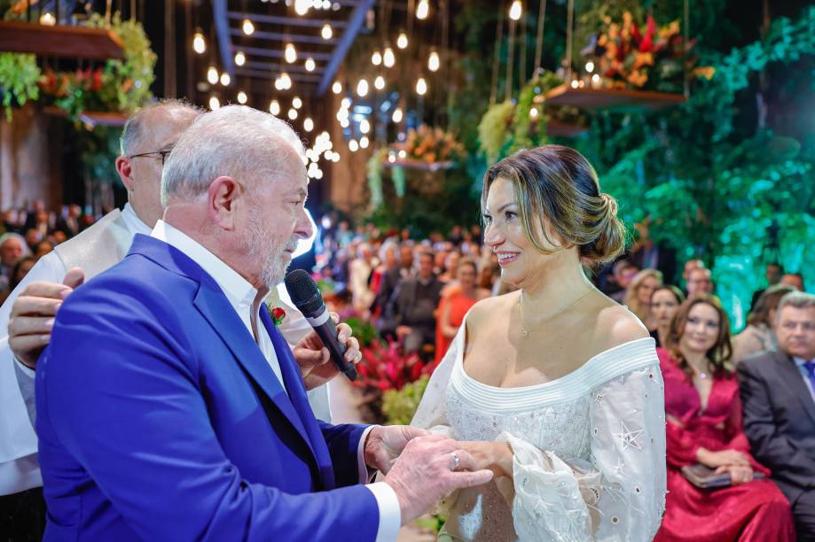 18/05/2022 - Cerimônia de casamento do ex-presidente Lula e a socióloga Rosângela Silva, a Janja, em São Paulo.