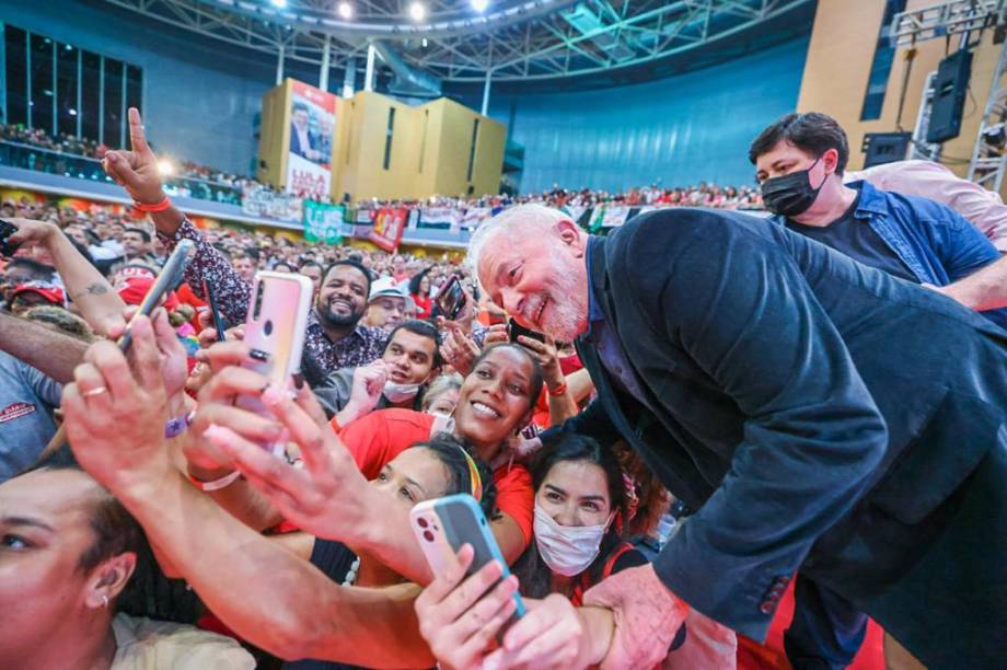 09/05/2022 - Ex presidente Lula participa de Ato "Lula Abraça Minas", em Belo Horizonte.