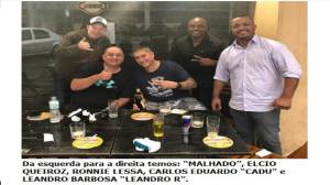 lessa Ronnie Lessa, acusado de matar Marielle, posa para foto ao lado de Élcio Queiroz, também apontado pelo MP como sendo um dos executores da vereadora do PSOL e comparsas do bicheiro Rogério Andrade