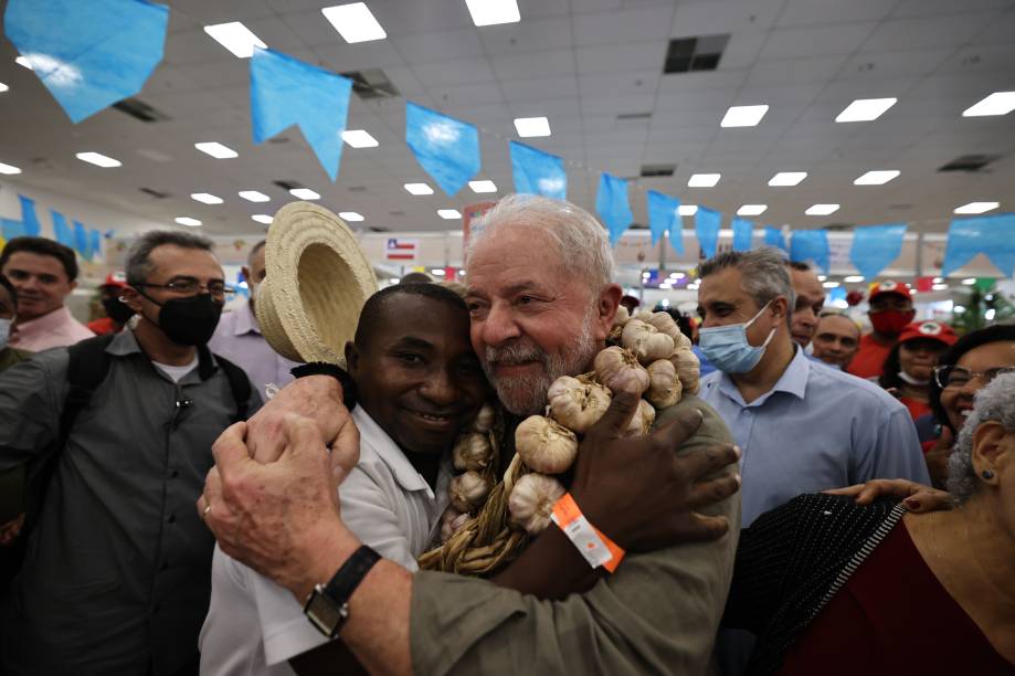 Lula em Natal-RN, durante visita à Feira Nordestina, 16.06.2022.