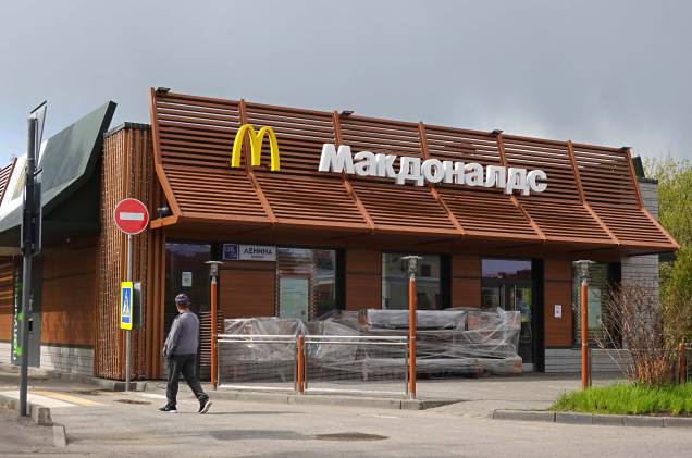16/05/2022.- Restaurante McDonalds fechado em Podolsk, nos arredores de Moscou, Rússia. 16/05/2022.- Restaurante McDonalds fechado em Podolsk, nos arredores de Moscou, Rússia.