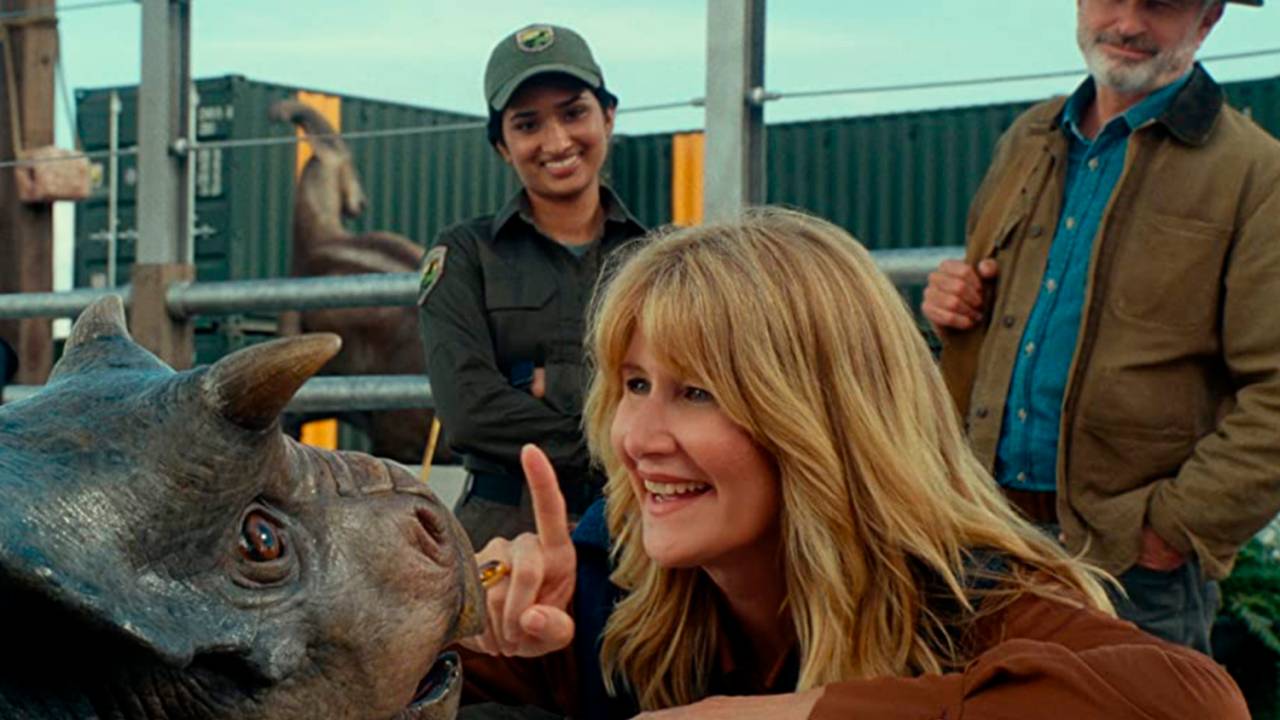 Laura Dern em 'Jurassic World: Domínio' —