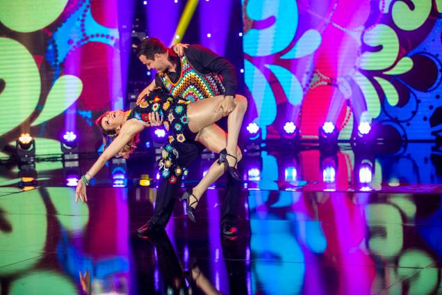 A apresentadora Ana Furtado e Leandro Azevedo na "Dança dos Famosos" da Globo, 2022. A apresentadora Ana Furtado e Leandro Azevedo na "Dança dos Famosos" da Globo, 2022.