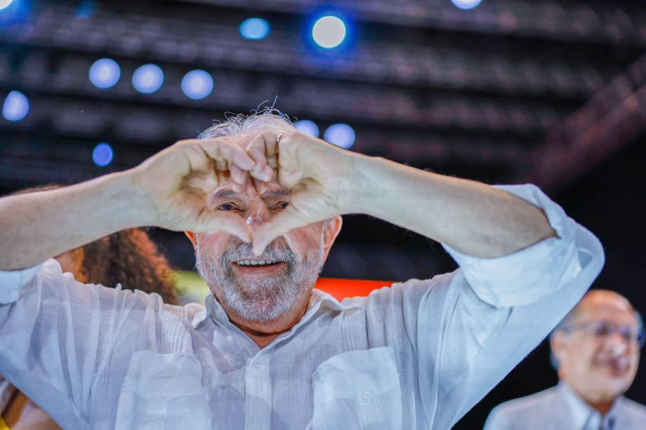 O ex presidente Lula e pré-candidato `a presidência da república, durante ato público “Juntos por Pernambuco e pelo Brasil”, em Recife (PE), no Classic Hall. 21/07/2022.