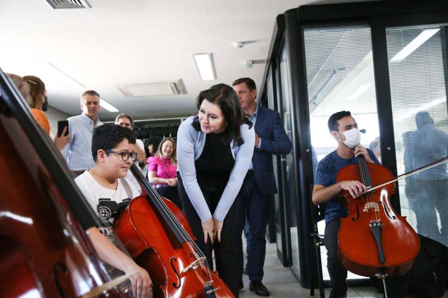 Simone Tebet pela Caminhada da Esperança em São Bernardo do Campo, São Paulo visita a Fábrica de Cultura 4.0. 22/07/2022.