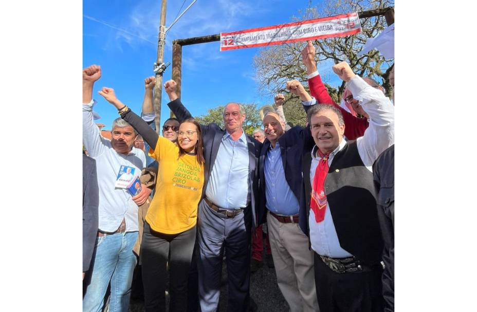 Ciro Gomes, candidato `a presidência da República pelo PDT, em campanha eleitoral, no estado do Rio Grande do Sul,  30/07/2022.