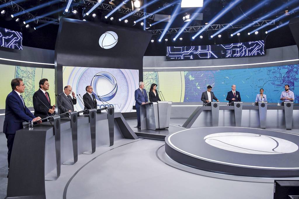 DEBATE-RECORD-PRESIDENTES-2018-5776.jpg NA ARENA - Debates: em 2018, Bolsonaro sofreu o atentado e não foi a vários -