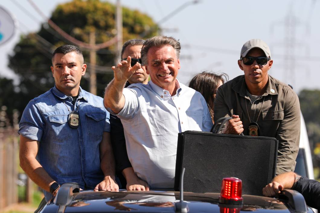 Presidente da República e candidato `a reeleição Jair Bolsonaro, participa da motociata em Campo Grande, 30/06/2022. Presidente da República e candidato `a reeleição Jair Bolsonaro, participa da motociata em Campo Grande, 30/06/2022.