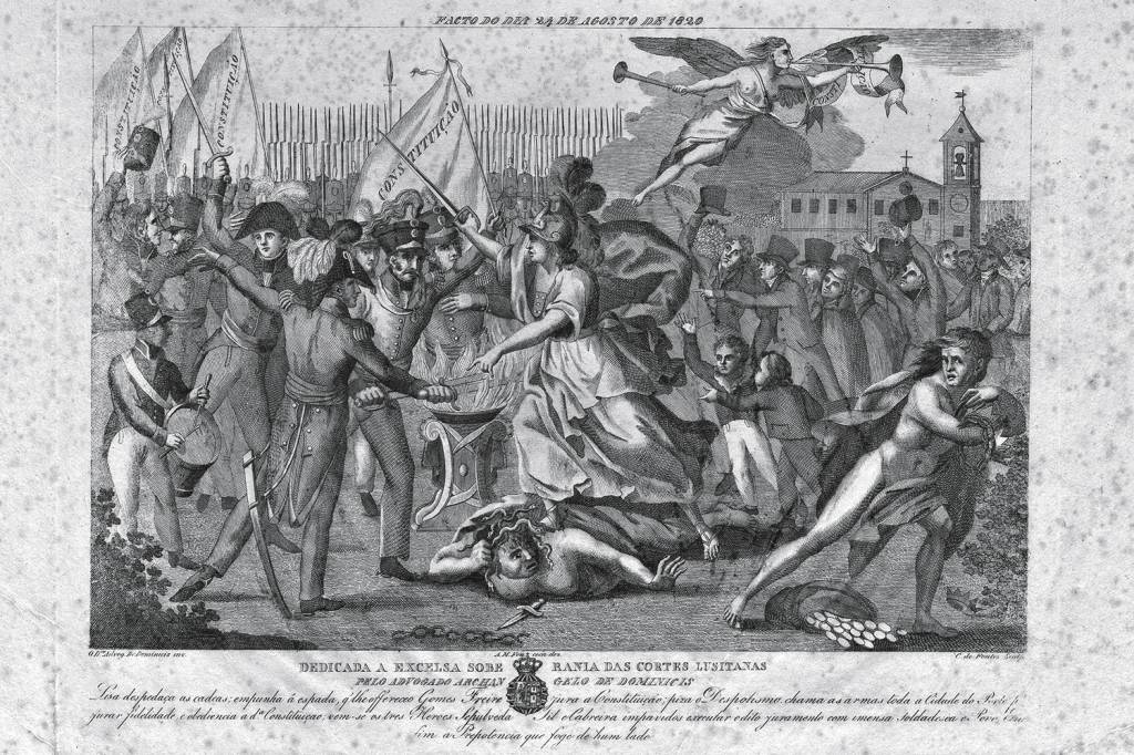 REBELIAO-LIBERAL-1820.jpeg MODELO - Português A Revolução do Porto, de 1820: inspiração para as mudanças no além-mar brasileiro -