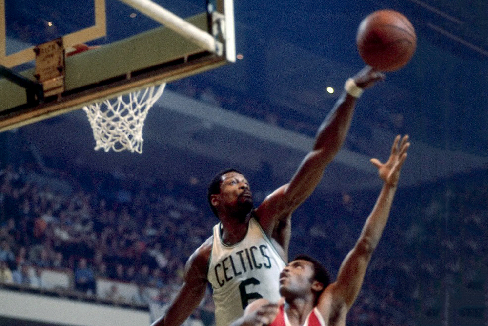 ÍDOLO - Russell, que jogava pelo Boston Celtics: uma das primeiras grandes estrelas da NBA -