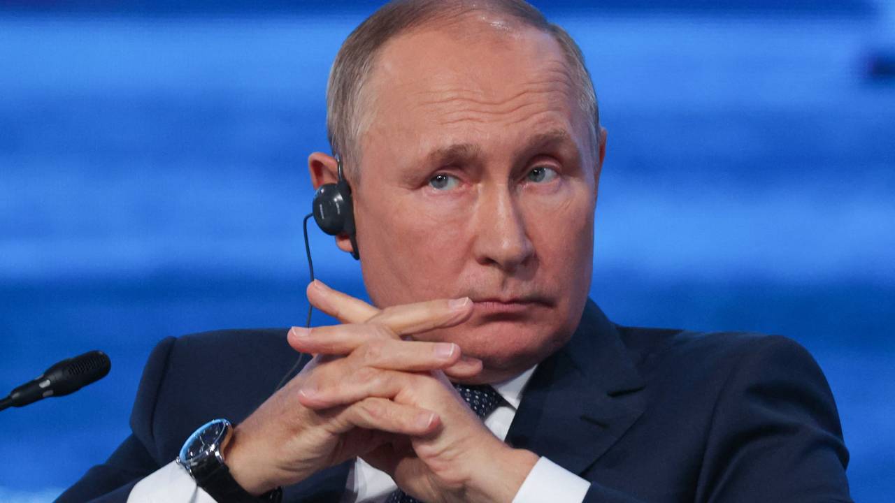 Presidente russo, Vladimir Putin, durante fórum econômico em Vladivostok. 07/09/2022