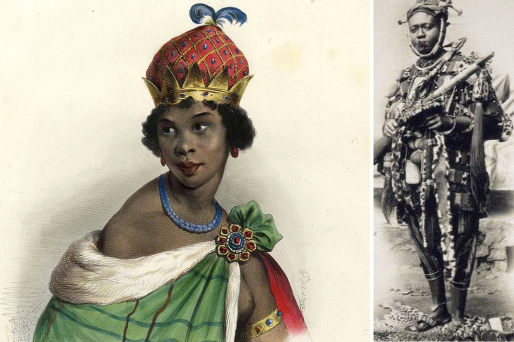 3-PAG.—JINGA-NPG_NPG_D34632-001.jpg SOBERANAS - Jinga da Angola (à esq.) e Yaa Asantewaa (à dir.): rainhas guerreiras que desafiaram os invasores europeus na África -