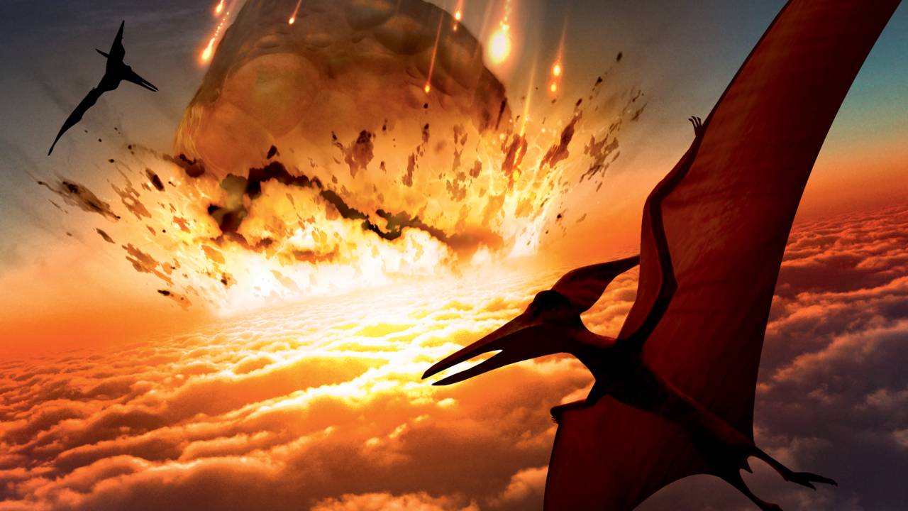 EXTINÇÃO - Impacto há 66 milhões de anos: os dinossauros foram dizimados -