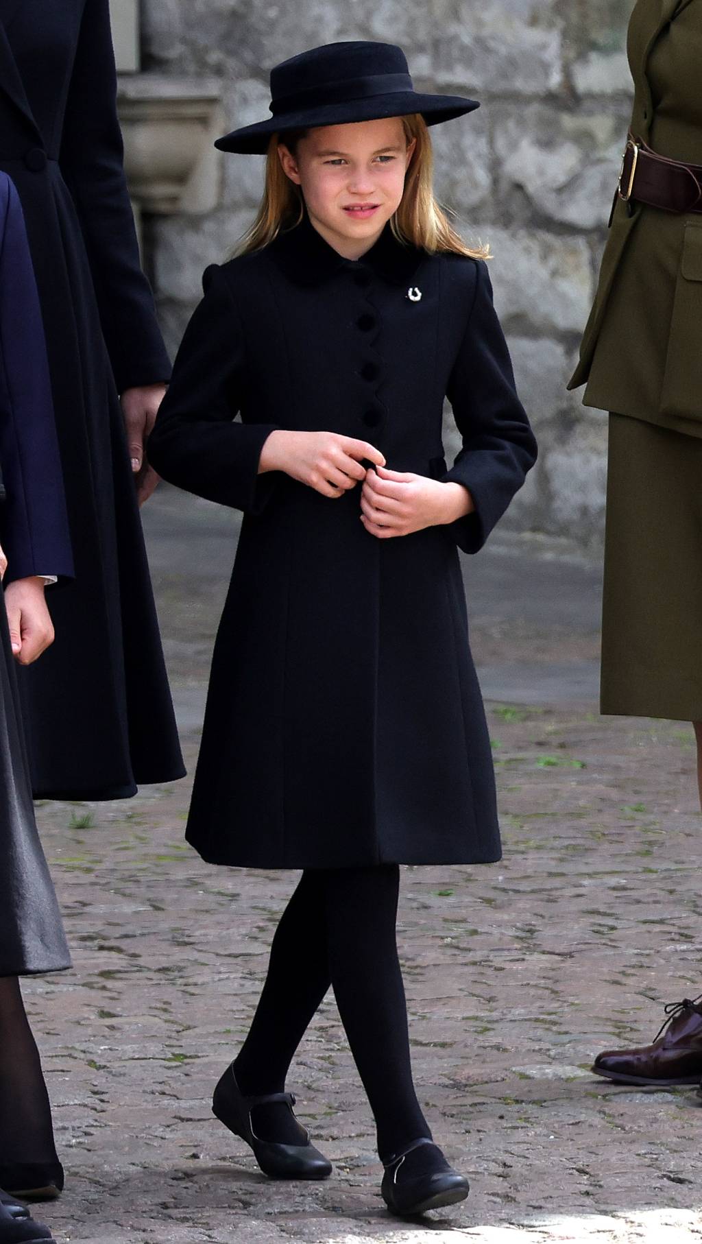 The State Funeral Of Queen Elizabeth II A princesa Charlotte de Gales é vista durante o funeral de estado da rainha Elizabeth II na Abadia de Westminster em Londres, Inglaterra. 19/09/2022
