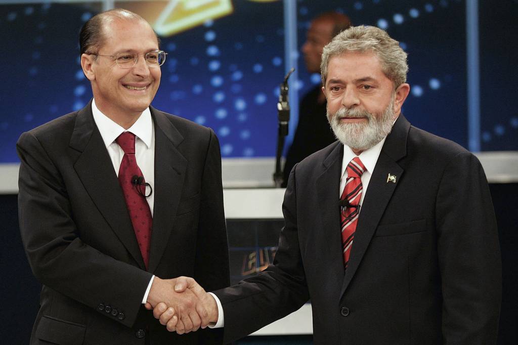 LULA-ALCKMIN-TV-DEBATE-2006.jpg OUTROS TEMPOS - Adversário em 2006: ataques recuperados pela campanha bolsonarista -